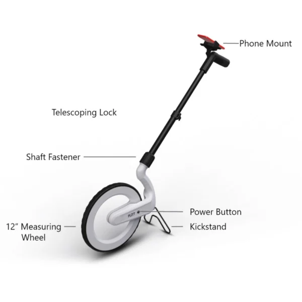 PLOTT Carta Bluetooth Measuring & Mapping Wheel with Marking Spray Attachment (10003CARTA)