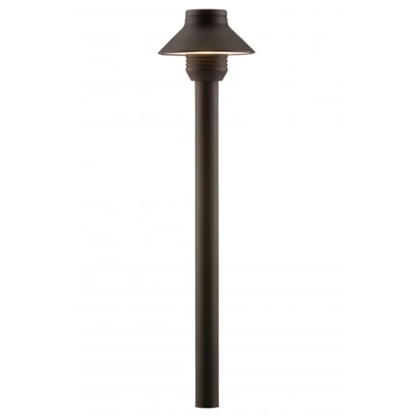 FX Luminaire SP 12" Brass Path Light Black Finish 1.6W 2700K LED (SP-LED20W-12R-FB)