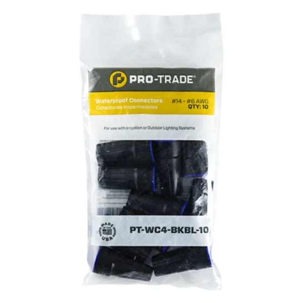 Pro-Trade Black/Gray Wire Connector #22-#8, 10-Pack Canister (PT-WC4-BKBL-10)