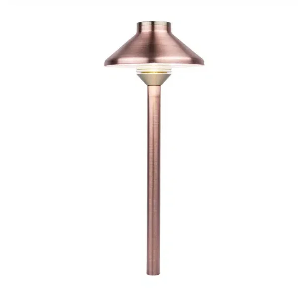 FX Luminaire 12" 3LED Copper Path Light Copper Riser (G-3LED-12RA-CU)