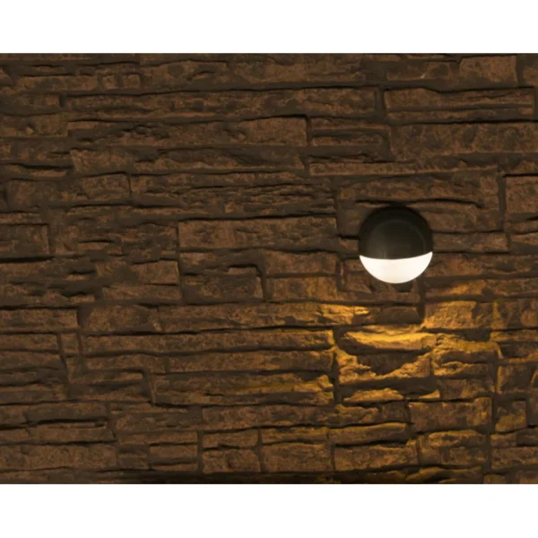 FX Luminaire MS 1LED Brass Antique Tumbled Wall Light (MS-1LED-AT)