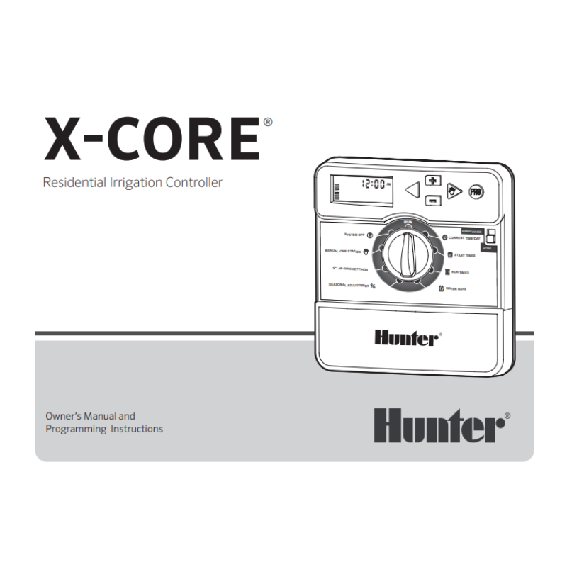 Hunter X-Core Owner's Manual - Official Physical Copy (LIT397)