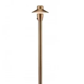 FX Luminaire C-PL4-LED20W-18R-AB Path Light | 4-Inch Hat | 18" Riser | Antique Bronze (C-PL4-LED20W-18R-AB)