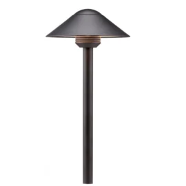 FX Luminaire CA Path Light 18" Riser Aluminum Black Finish 1.6W 2700K LED (CA-A-LED20W-18R-FB) — FXL dealer framing